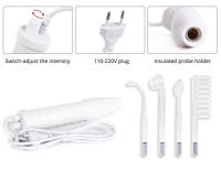 Máquina Facial de alta frecuencia, varita de electroterapia, tubo de vidrio, elimina arrugas, acné, herramienta para el cabello - details 1