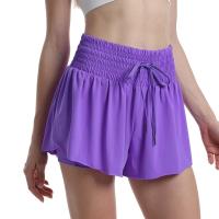Yoga deportes pantalones cortos de cintura alta para mujeres Fitness elástico correr entrenamiento gimnasio ejercicio mujer ciclismo falda blanca pantalones cortos ropa deportiva - details 1