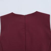 Vestido clásico de moda para mujer con dobladillo ancho y lazo - details 13