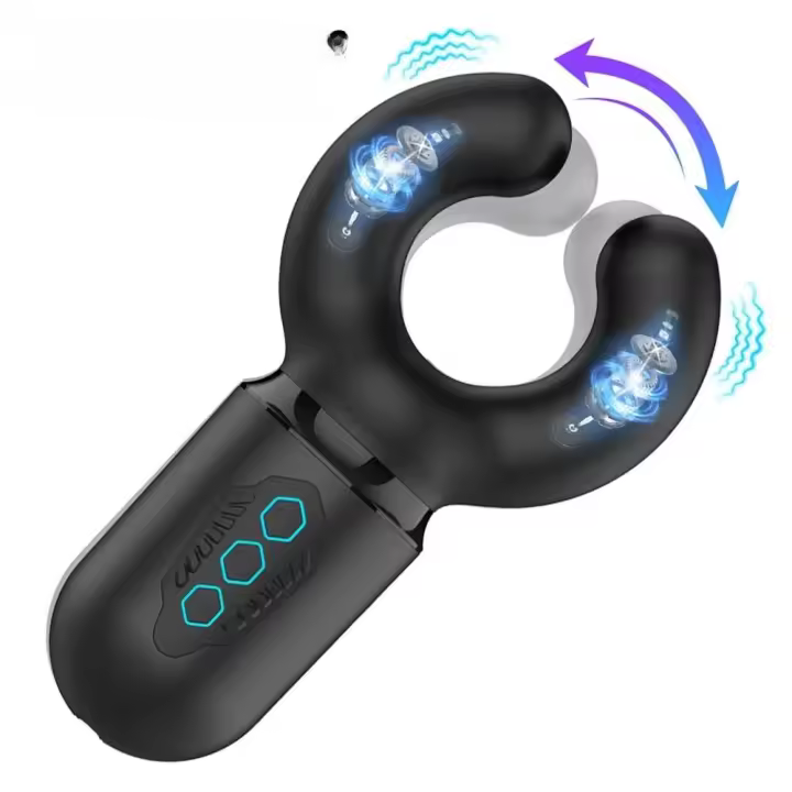 Vibrador de glande con entrenador de resistencia sexual de empaque privado con 10 velocidades para hombres - 1