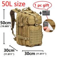 Mochila Impermeable de Nailon para Exteriores, Bolsa Militar Táctica, Morral de Deportes, Artículo de Acampada, Senderismo, Pesca y Caza, 10 l, 50 l, 1000D - details 8