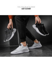 Zapatos para caminar para hombre, zapatillas transpirables a la moda, con cordones, suaves, para deportes al aire libre, informales - details 7