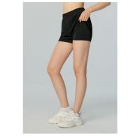 Shorts de Yoga Cómodos y Transpirables para Mujeres Elástico Waistband Diseño de Hilo de Red - details 6