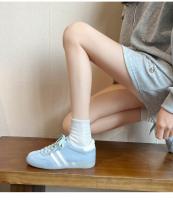 Nuevo verano océano azul suela suave cómodo con cordones de fondo plano estudiante universitario deportes y zapatos de ocio - details 10