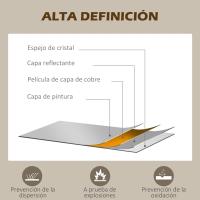 Espejo Decorativo de Pared 60x91 cm Espejo de Ventana de Metal para Salón Dormitorio Entrada Estilo Moderno Negro - details 30