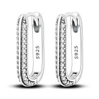 Pendientes de aro de Plata de Ley 925 para mujer, aretes con forma de corazón, luna y estrella, regalos de joyería - details 23