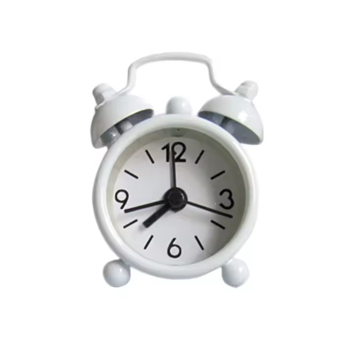 Mini reloj despertador creativo de Metal, pequeño reloj despertador electrónico, mesa de escritorio para decoración de niños y estudiantes, 1 ud. - 1
