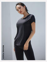 Camiseta holgada Moving Peach para mujer, ropa deportiva sin espalda, Top para correr, Fitness, manga corta, ATI - details 8