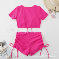 Bikini de dos piezas de color sólido de nuevo estilo - details 4