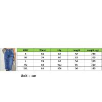 Faldas de mezclilla de cintura alta para mujer, pantalones vaqueros elásticos hasta la rodilla, falda ceñida informal - details 0