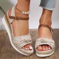 Sandalias de tacón de cuña de verano para mujer - details 4