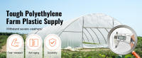 SucceBuy Láminas de plástico para invernadero, película transparente para invernadero de 6 mil de espesor, película de polietileno resistente a los rayos UV durante 4 años, ideal para jardinería, agricultura - details 0
