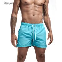 Shorts De Natación Para Hombre Quick Dry Con Cinturón Ajustable Y Bolsillos Para Surf Y Playa Estilo Casual Transpirable - details 6