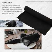 Servilletas de tela de piezas para cena, paño suave lavable y reutilizable, para restaurante, boda, Hotel, fiesta, 12 unidades - details 2