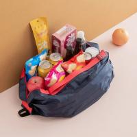 Bolsa de compras plegable creativa, bolso de hombro de viaje portátil reutilizable, ligero, impermeable, plegable, ecológico, de viaje - details 6
