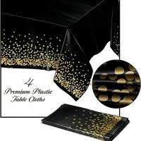 Mantel de Mesa Desechable Dorado con Punto Ideal para Barbacoa, Fiesta, Cena Fina - details 1