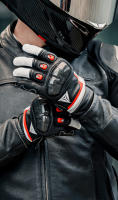 Guantes de motocicleta para hombre y mujer, protección de cuero para pantalla táctil, fibra de carbono, accesorios profesionales para Motocross - details 7