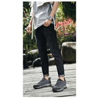 Zapatos Deportivos informales transpirables para hombre, zapatillas antideslizantes para montañismo, superficie de red de senderismo, talla grande - details 8
