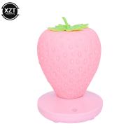 Lámpara LED de fresa para dormitorio, luz nocturna de silicona con Sensor táctil, recargable por USB, regulable, idílica, para decoración de casa - details 6