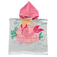 Toallas para niñas pequeñas, capa con capucha, bata de baño de playa, albornoz de microfibra suave para niños, Poncho de piscina, toalla de viñetas de animales - details 5