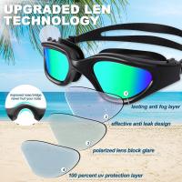 Gafas de natación polarizadas anti-vaho, Protección UV Impermeable, Gafas de Natación para Hombres, Mujeres - details 2