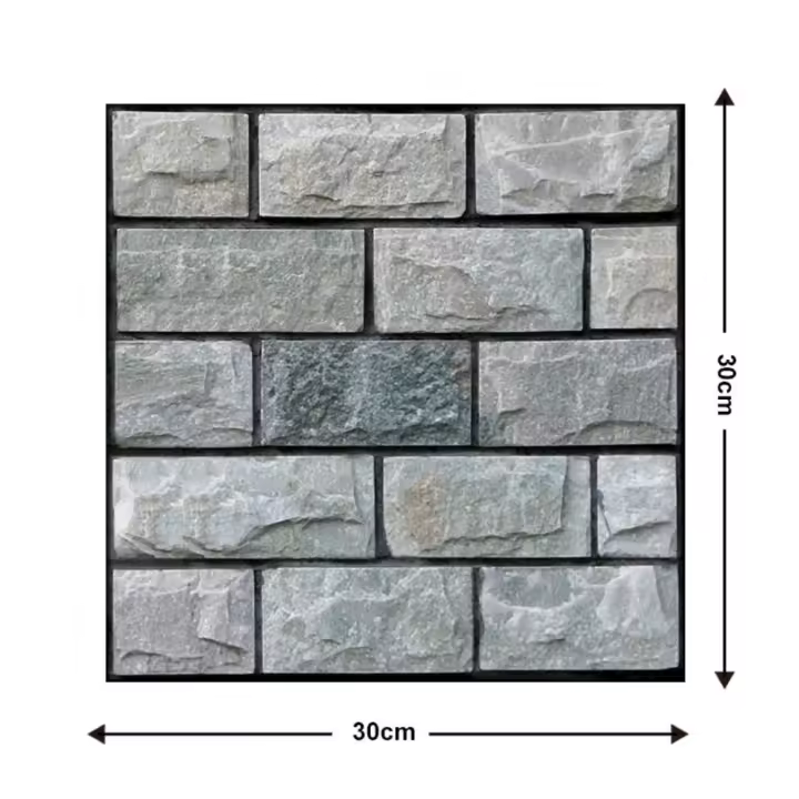 Diseño antibacteriano impermeable estereoscópico dormitorio calcomanía de pared para decoración de pared papel tapiz 3D papel tapiz de fondo - 1