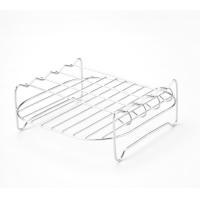 Conjunto de Parrilla para exteriores con Pinchos,Rejilla para Freidora de Aire Cuadrada,Soporte para Barbacoa de Acero Inoxidable - details 10