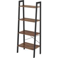 Estantería de 5 Niveles, Librería Industrial, Fácil de Montar, para Salón, Dormitorio, Cocina, Marrón Rústico y Negro LLS45X - details 45