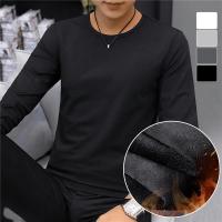 Conjunto de ropa interior para hombre Jersey de suéter de terciopelo con cuello redondo - details 2