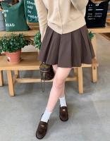 Mocasines sin cordones de ante con punta redonda para mujer, zapatos planos de piel - details 12
