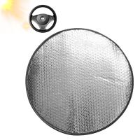 Cubierta de parasol para volante, protector solar Anti-UV fácil de instalar, suministros para coche, uso conveniente para ahorrar espacio - details 4