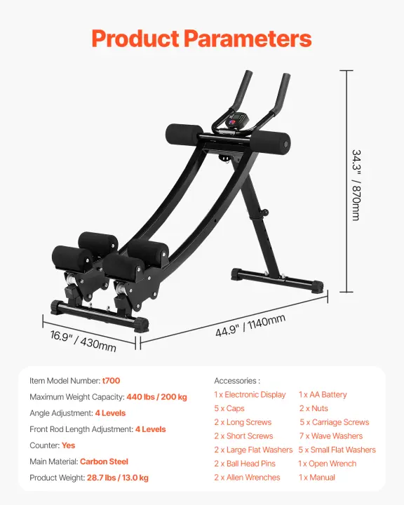 SucceBuy AB Máquina de entrenamiento, núcleo ajustable y entrenador de abdominales para gimnasio en casa - 1