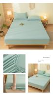 Bonenjoy-sábanas ajustadas, Funda de colchón de Color sólido, funda de cama elástica, ropa de cama para adultos y niños, Sábana bajera suave (sin funda de almohada) - details 18