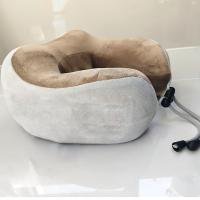 Almohada facial en forma de U, funda suave de poliéster y spandex, lavable a máquina con cremallera, tela no tejida de franela portátil, solo lavado a mano, comodidad para adultos durante todas las estaciones - details 0