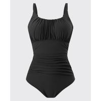 Traje de Baño DE UNA Pieza para Mujer, Corte entallado, plisado, High Belt, Cuello en U, push up, ropa de Playa, Chaleco - details 3