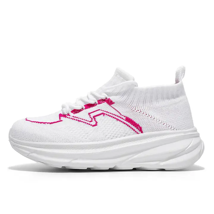 Zapatillas Ligeras de Correr de Malla Suela de Goma Natural Cordón de Cerrojo Moda de Paseo - 1