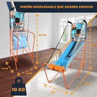 juego baloncesto, Marcador LED digital, Plegable, Para niños y Adultos, Ideal para interiores y exteriores - details 8