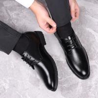 Zapatos De Talla Para Hombre De Cuero Legítimo De Alta Calidad Formal Transpirables Casuales Italianos De Lujo Con Cordones Antideslizantes Para Conducir - details 13