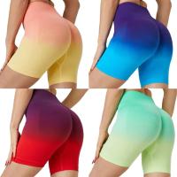 Pantalones cortos sin costuras con gradiente para mujer, pantalones cortos deportivos informales para bicicleta, pantalones cortos transpirables para entrenamiento físico y Yoga - details 1