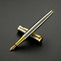 Pluma de caligrafía de metal de lujo, puntas de tinta estacionarias para oficina y escuela, pluma estilográfica de 0,38 mm, 0,5 mm, 1,0 mm, logotipo personalizado, regalo con nombre - details 3