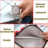 Manta de picnic para exteriores, impermeable, extragrande, esterilla de camping, 4 mm de grosor, 3 capas, embalaje enrollable - details 5