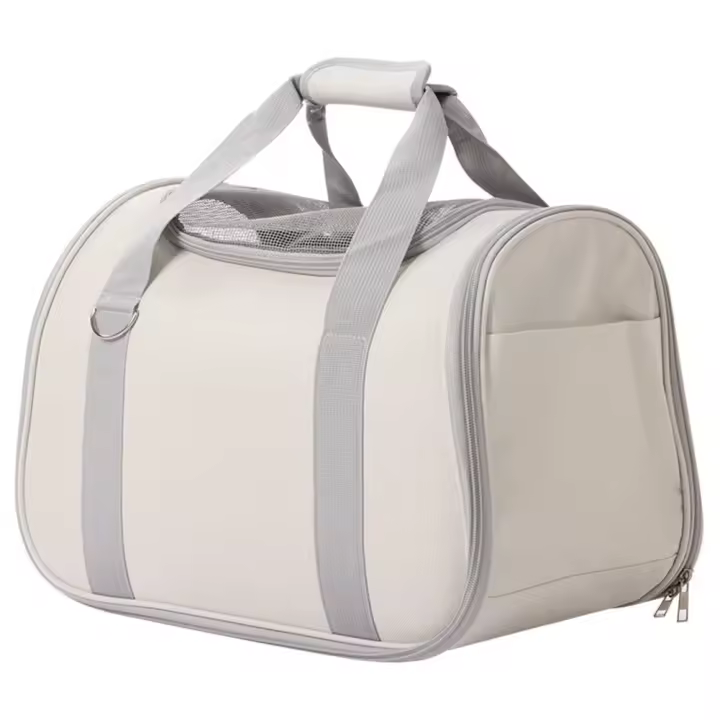 Bolsa de transporte portátil para mascotas, bolso de viaje suave y transpirable, plegable, con cierre de seguridad para perros - 1