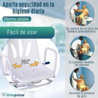 Silla de Baño Giratoria 360º Asiento Cómodo para Adultos Acceso Fácil para Mayores - details 4