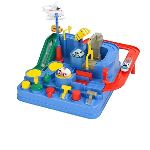 🔥   ¡Envase Dañado! Producto 100% Funcional - Set de Aventura con Tren, Aparcamiento + 2 Coches (23x23x18cm) - Juguete Educativo ⚡   Oferta Relámpago: 9,90€ ⏳   Envío desde Madrid - 1