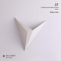 Lámpara de pared triangular LED moderna y minimalista para dormitorio, estudio, habitación de hotel, mesita de noche, lámpara frontal de espejo - details 10