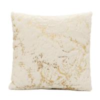 Funda de almohada de felpa con vena de mármol geométrico, funda de almohada agradable a la piel de estilo nórdico, funda de cojín de felpa de imitación - details 4