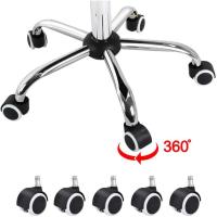 Silla de Oficina Giratoria con Ruedas Ajustable en Altura, Carga de 120Kg, Respaldar Marrón Claro - details 32