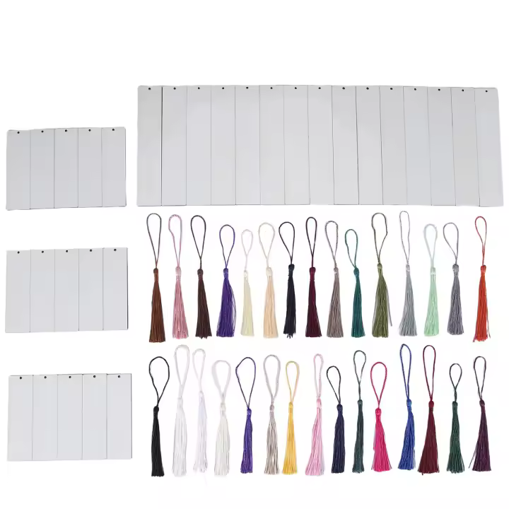 Marcadores en blanco de sublimación, Productos en Blanco de sublimación, marcadores de bricolaje, proyectos de manualidades, sublimación doble, 30 piezas - 1