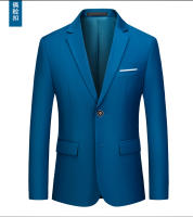 Chaqueta de traje blanca informal ajustada para hombre, blazer clásico de negocios, flujo de Color puro, alta calidad, talla grande - details 14