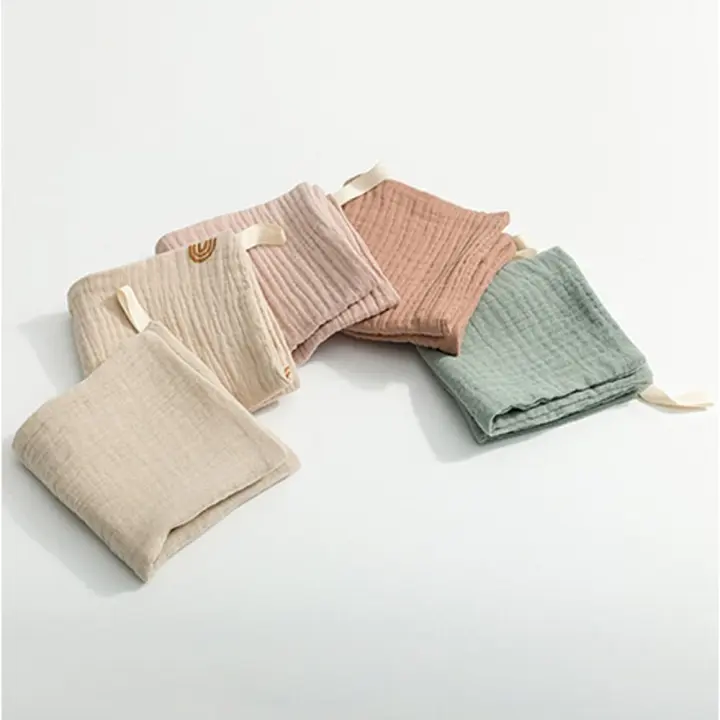 Paños de muselina para bebé, toalla de Saliva de algodón, paño suave para eructar, multicolor, fácil de limpiar - 1